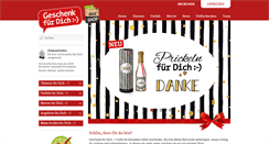 Desktop Screenshot of fuerdich-geschenke.de